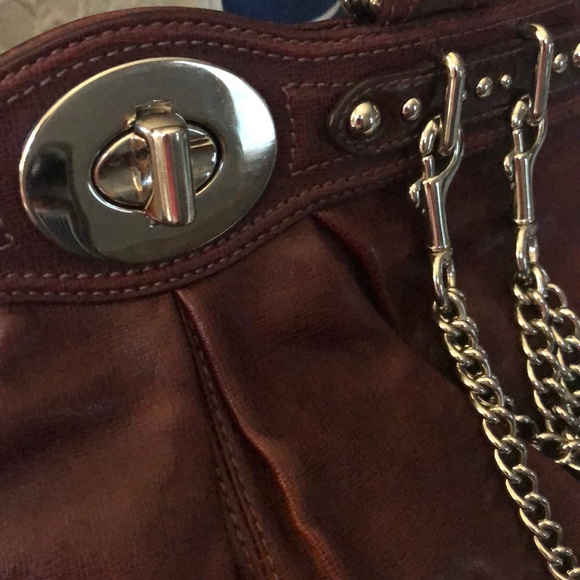 Authentic Coach Garnet Leather Handbag - Picture 9 of 9